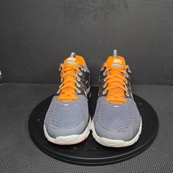 Nike Lunarglide 2 Shoes Womens Sz 8 Gray Orange Trainers Sneakers - Picture 2 of 9